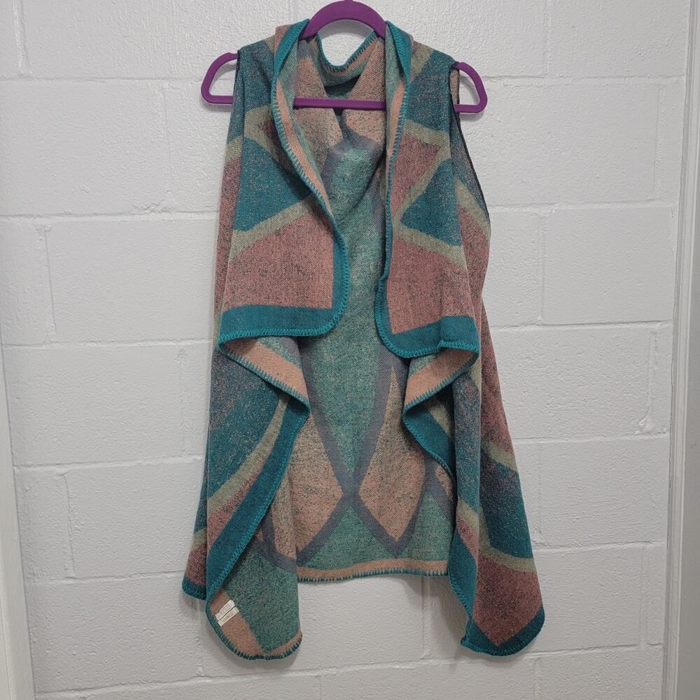 Code Vest Blue Pink Size One Size Boho - Picture 2 of 7